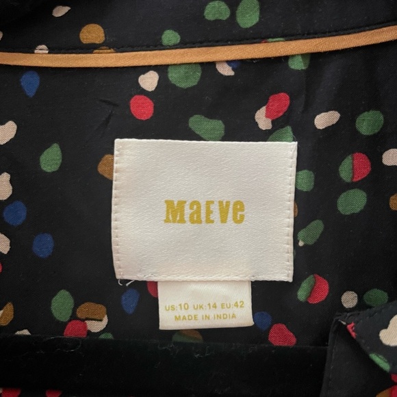 Maeve x Anthropologie Women's Wynwood Confetti Blouse Size 10 LIKE NEW - Picture 6 of 6